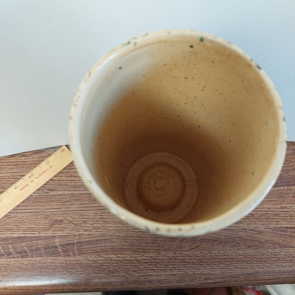 Vintage* Red Apples Ceramic Cylinder Vase - Picture 4 of 9